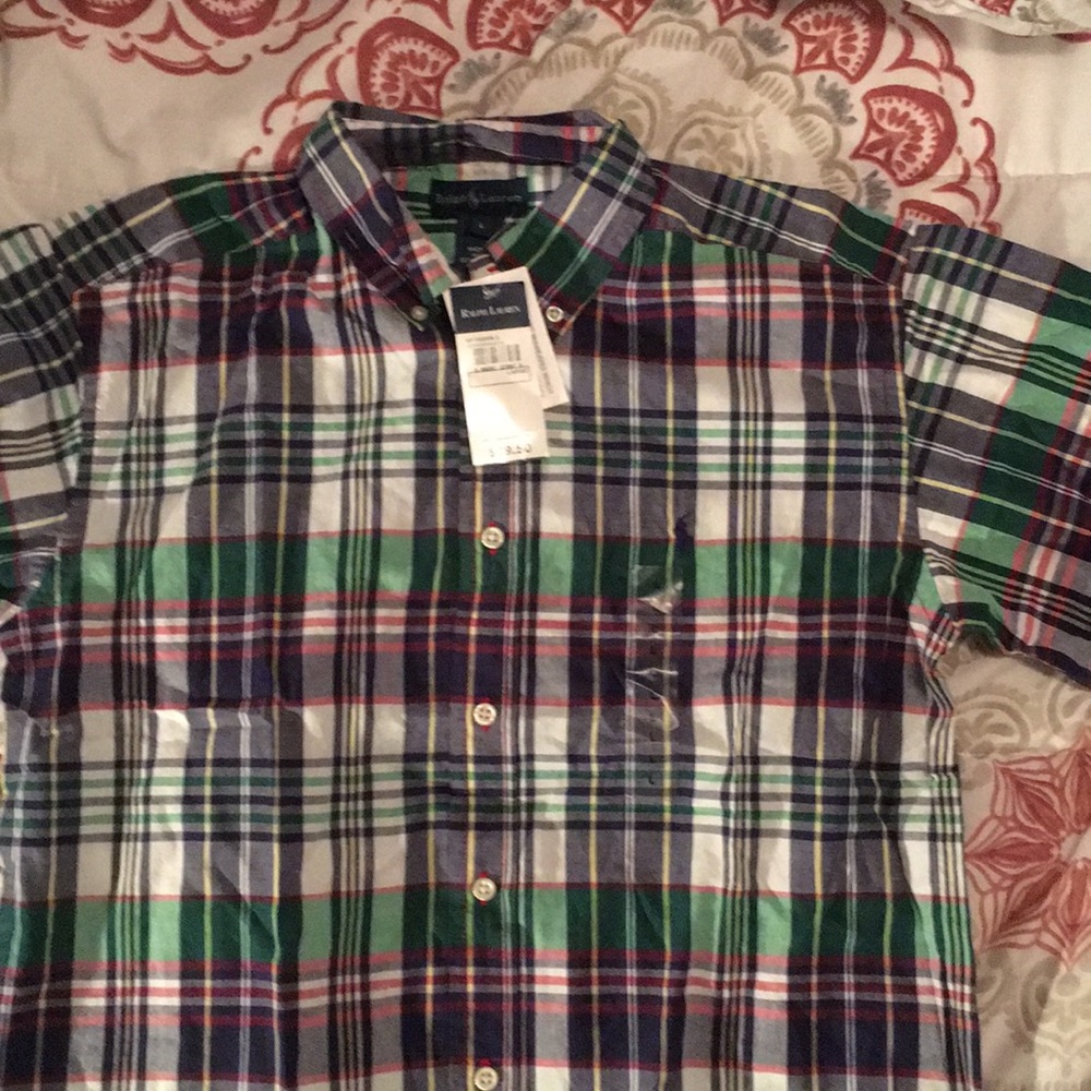 Ralph Lauren Madras Shirt L